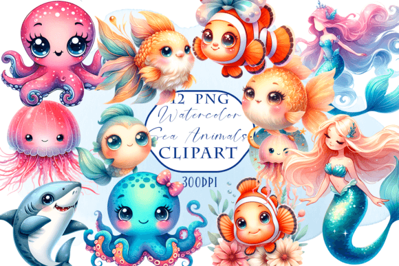 Download Sea Animals Clipart - Sea Animals Png - Sea animals clipart Collection