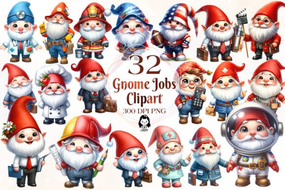 Download Cute Gnome Jobs Sublimation Clipart - Jobs Collection