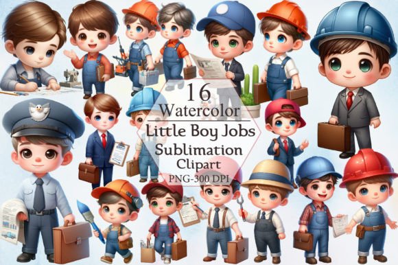 Download Little Boy Jobs Sublimation Clipart - Jobs Collection