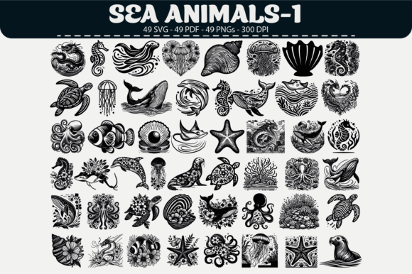 Download Sea Animals Clipart – 49 Designs - Sea animals clipart Collection